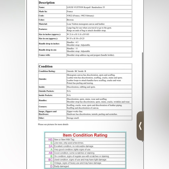 Louis Vuitton Monogram Canvas Duffel Bag - Brown and Tan - Picture 16 of 16